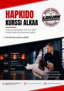 Hapkido kurssi alkaa elokuussa 2026